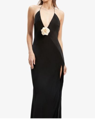 Helsa Black Dress With White Flower | Pickle