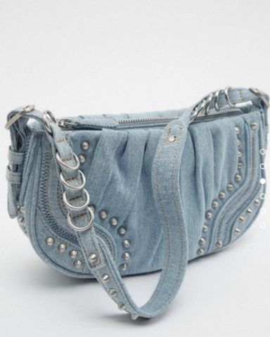 ショルダーバッグ・ポシェット JILLSTUART Washing cotton denim shoulder bag 4BFK532 Jill Stuart Mini Denim Bag | Pickle