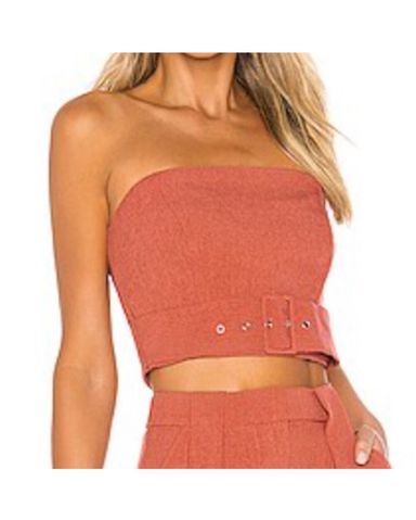 Susmies Orange And Pink Tube Top | Pickle