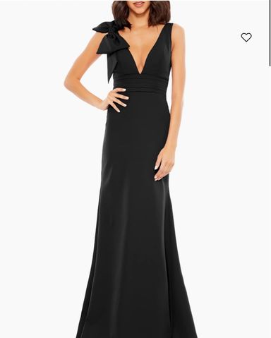 【MAC DUGGAL】関税込★ブラックワンショルガウン One Shoulder Pearl Beaded Midi Ballgown - Mac Duggal