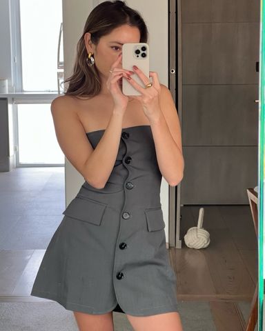 Jaded London Asymmetric Mini Dress | Pickle