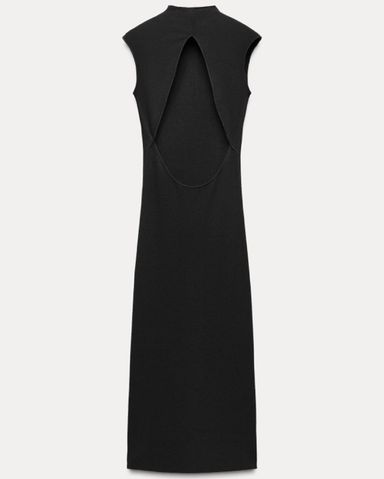 Zara RHINESTONE POLYAMIDE DRESS | Pickle