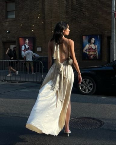 Pike Satin Dress | Pickle