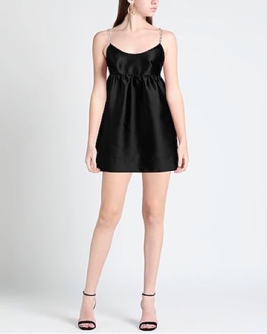 【関税&送料込】Miu Miu Black Satin Dress miu miu black mini dress | Pickle