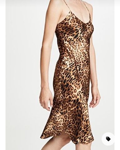 Nili lotan leopard slip dress on sale