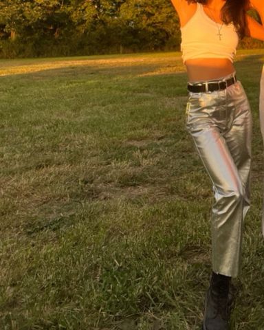 【SALE】y2k Von Dutch effect real leather Von Dutch 2000s Leather Pants | Pickle