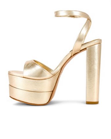 新品未使用　zaza 金ジェル　55g Schutz Gold Platform Heels | Pickle