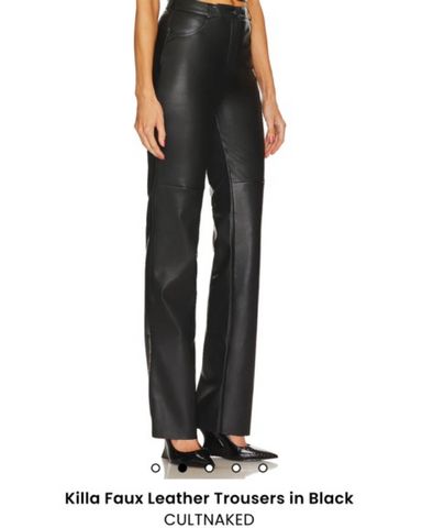 Khy Faux Leather Low Rise Foldover Pants | Pickle