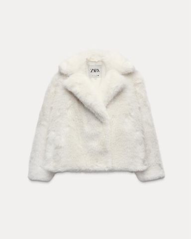 【税込?送料無料】 ( Jacket Fur Faux Zara White) Pickle | ジャケット・アウター