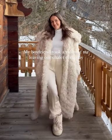 Andi Bagus Plush Shag Jacket In White | Pickle