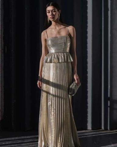 Self Portrait Gold Embellished Dress | Pickle