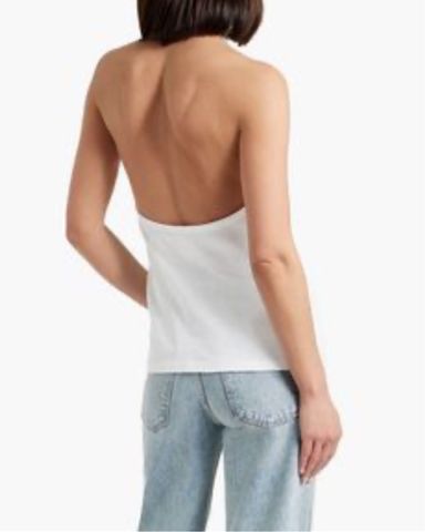 Tank Air Half Moon Halter Top | Pickle