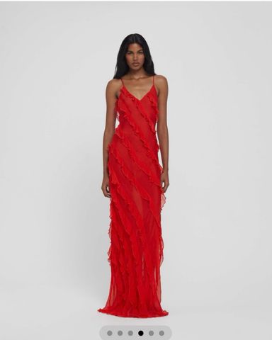 【関税&送料込】Loewe Knot Dress LOEWE Silk dress with orange chain on UNGER.DE