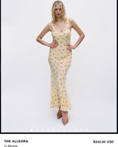 Realisation Par isabelli verona　ワンピース The Isabelli Verona | Yellow Floral Mini Dress | Réalisation Par
