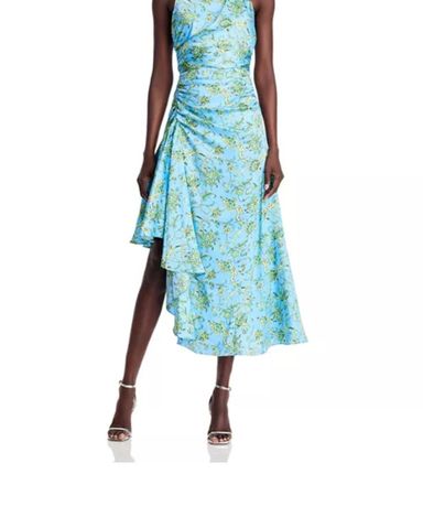 Ganni Cloud Print Satin Dress | Pickle