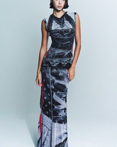 OTTOLINGER leopard Tie Mesh Dress | Pickle
