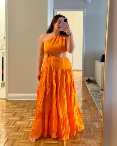 ワンピース AMELLE SILK GOWN One Shoulder Silk Faille Mermaid Gown – ALEXIA MARÍA
