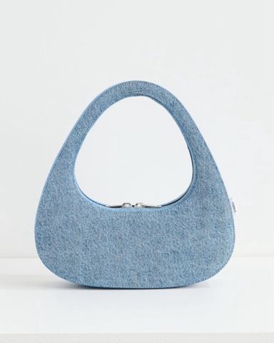 【JILLSTUART】STITCHED COTTON DENIM MINI SHOULDER BAG Jill Stuart Mini Denim Bag | Pickle