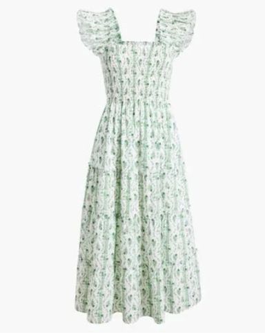 最先端 Hill House Green Vine Stripe Dress | Pickle ロンパース・カバーオール