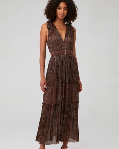 Sabina Musayev Skylar Bronze Gown | Pickle