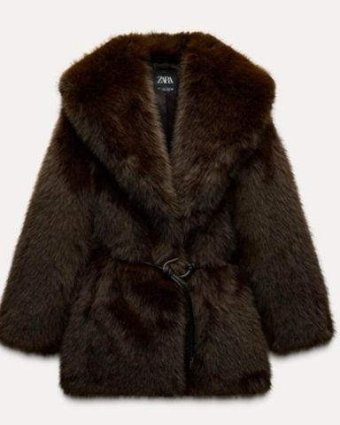 【rrr】Luan POODLE FUR COAT ブラウン poodle fur fluffy short coat – BUNNY APARTMENT
