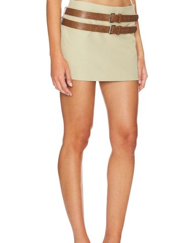 【PORTERNA】Reese low short skirt PORTERNA】Reese low short skirt low rise flared mini skort