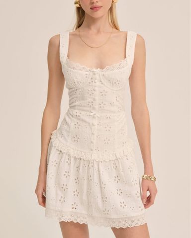Guizio Aylin Eyelet Dress | Pickle