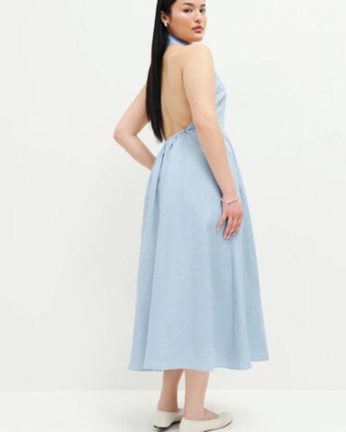 Reformation Rowen Linen Dress | Pickle