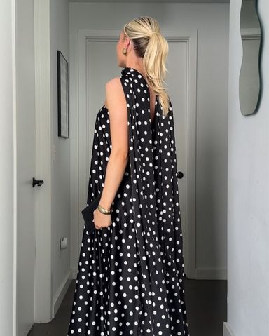 【ANDRESD】flocky dot dress flocky dot pants dress | ANDRESD