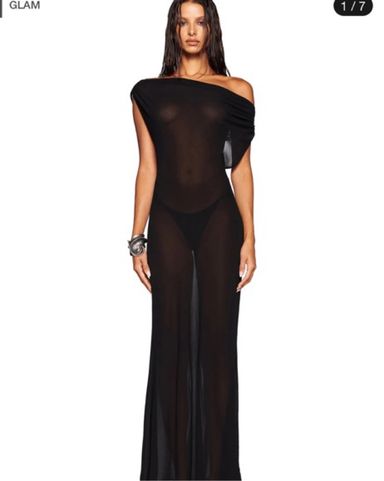 I.AM.GIA アイアムジーア KAHLO MAXI DRESS マキシドレス 黒 GIA17151-POLKADOT-