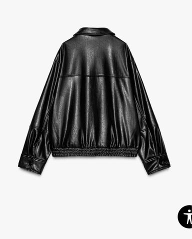 Zara Black Fur Jacket | Pickle