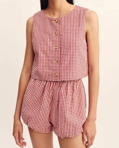 Hill House Home Red Gingham Set | Pickle