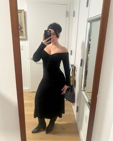 関税＆送料込み★Tory Burch★OFF-SHOULDER MESH DRESS Tory Burch Off-Shoulder Mesh Dress | The Summit