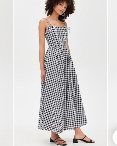 ワンピース MEDI STRAIN CHECK DRESS Check Print Midi Dress | Pickle