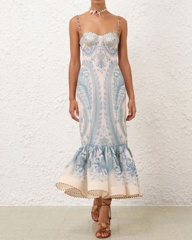 ワンピース ZIMMERMANN Illuminate Gown' dress ZIMMERMANN Illuminate Maxi Dress | Blue | FARFETCH