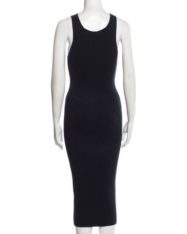 Wang Logo Elastic Dress in Ribbed Jersey | Pickle