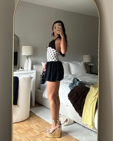 Jaded London Polka Dot Mini Dress | Pickle