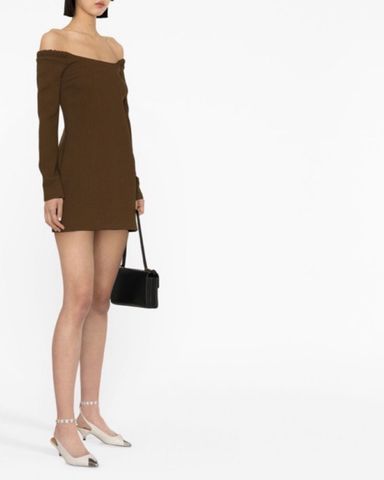 【送料&関税込】Khaite Ivory Wool Octavia Mini Dress Khaite Octavia Dress In Ivory / Cream / White Brand New With