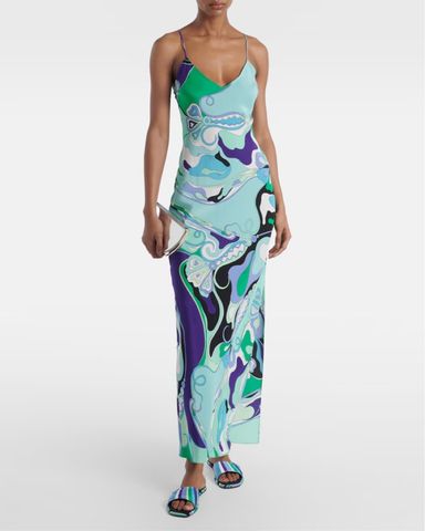 【関税込み】EMILIO PUCCI MARBLE DRESS Emilio Pucci Marble Dress in Metallic | Lyst
