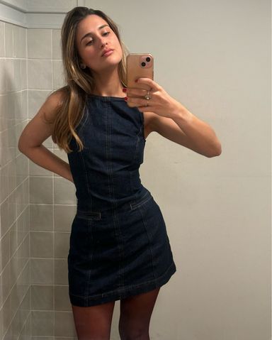 【Reformation】Kendi デニム ミニ ドレス ワンピース Reformation Kendi Denim Mini Dress | Anthropologie