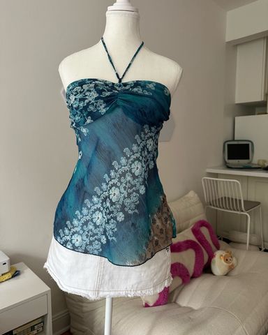 み*ん様 EMILIO PUCCI SILK ビジュー付きターバン Emilio Pucci Style Silk Halter Top | Pickle