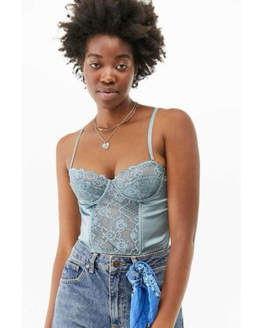 Guizio Beaded Corset Top | Pickle