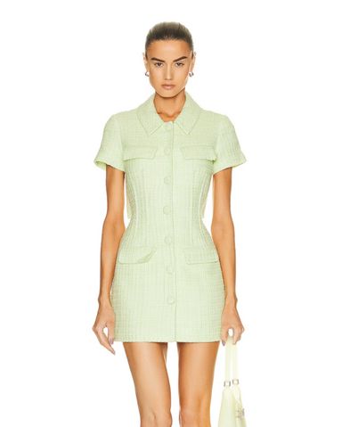 SELF-PORTRAIT Boucle Mini Dress | Pickle