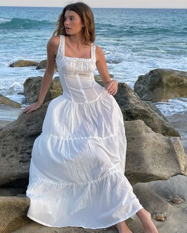 Frankies Christabelle Ruffle Maxi Dress | Pickle