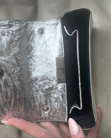 Zara Metallic Silver Clutch | Pickle