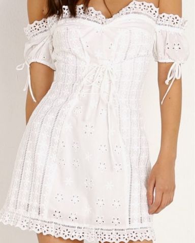 Guizio Aylin Eyelet Dress | Pickle