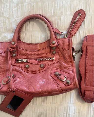 BALENCIAGA バレンシアガ HAND BAG (6713071VGUY 5634) ピンク BALENCIAGA(バレンシアガ) / ショルダーバッグ/デニム/ピンク