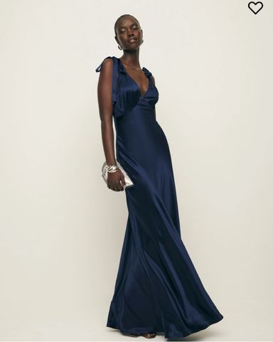 Reformation navy dress outlet