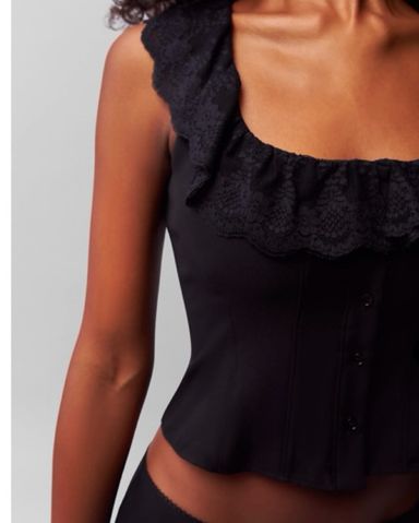 CITYSHOP SANDY LIANG ビスチェ MOCHI TOP IN BLACK | Parallel