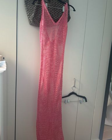 ★Ganni★ Crochet Cover Up Slip Dress Shocking Pink K1807483 MUSINSA | GANNI Crochet Cover Up Slip Dress - Shocking Pink